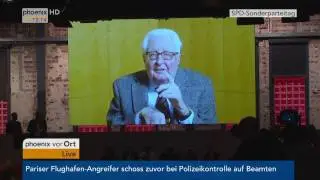 Sonderparteitag der SPD: Videobotschaft von Hans-Jochen Vogel am 19.03.2017