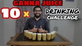 10 GLASS SUGARCANE JUICE DRINKING CHALLENGE | GANNA JUICE DRINKING CHALLENGE | FOOD CHALLENGE INDIA