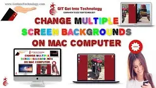 Change Multiple Screen Backgrounds on Mac Computer