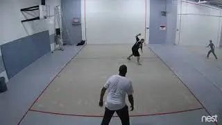 A-1 Indoors - Retro Singles Handball Game - Rookie vs Johnson - Filmed By A-1 Sports - 2.17.2017