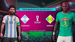 FIFA 23 Argentini&euml; vs Senegal WK Qatar 2022 kwart finale het stond lang 0-0 en toen opeens