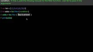 Learn swift: Use filter method on array