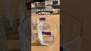 🌿Every sip deserves clarity &mdash; set of 6 premium drinking glasses! #glasswaregoals #heavenofhomes