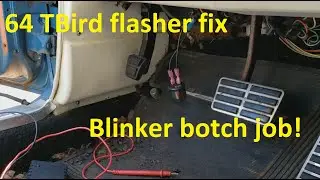 ep70 Bishops Garage - 1964 T-bird flasher and blinker wiring work.