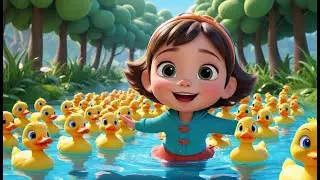 Five Colorful Ducks &ndash; Rainbow Pond Song! | Counting & Colors Rhyme for Kids | Quack, Learn & !