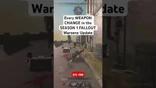 Every WEAPON CHANGE in the SEASON 1 FALLOUT Warzone Update #shorts #warzone #callofduty #cod