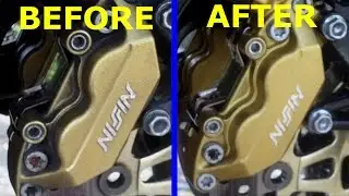 How to clean your motorcycle brake calipers LIKE A BOSS! (Autosmart red 7)