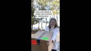 #SHORTS Boxes & insulated liners for shipping meat