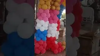 Happy Birthday balloon decoration #birthday #balloon #happy #happybirthday #shorts #ytshorts #music