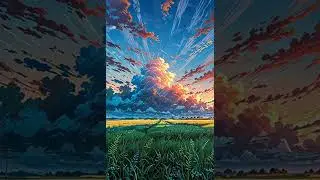 Blurring the Lines: Nature Meets Digital 🌅✨ #SurrealArt #RawHorizon #DigitalFusion