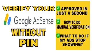 How to Verify Adsense Account WITHOUT PIN 2022 | Manual Verification | Primie Dacutan