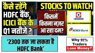 hdfc bank icici stocks results Q4 analysis chart trading sharemarket update news trade invest nifty