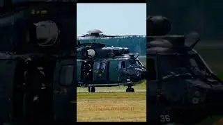 Swiss Airforce H225 Super Puma 🚁Landing (EPLS)