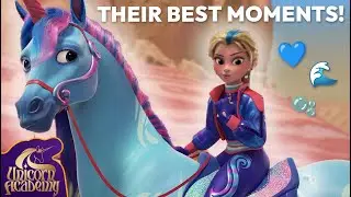 The BEST ISABEL AND RIVER MOMENTS 💙 from Unicorn Academy Chapter 2 | Cartoons for Kids