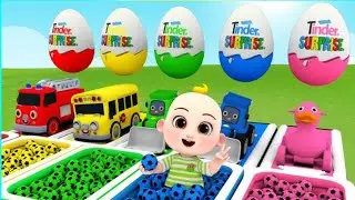 Wheels on the Truck ,Blue Watertank Finger Family -colorful carsTruck  slide - Baby Raj & Kids video