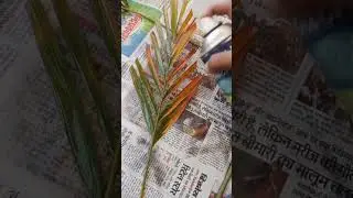 Areca palm leaves decor idea.. #arecapalm #decor #flowerpot