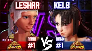 SF6 ▰ LESHAR (#1 Rank Elena) vs KEI.B (#1 Rank Mai) ▰ Street Fighter 6 Replays