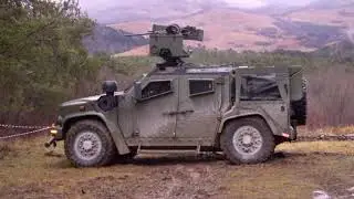 RAFAEL SPIKE LR firing from Oshkosh JLTV