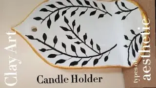 Clay art| clay mask | clay ideas aesthetic | Clay ideas for beginners | candle Holder| @Huggbuddies 