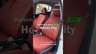 Custom-fit Honda: How to intall Honda City custom red seat cover