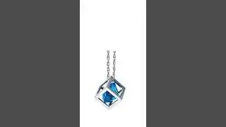 Blue Diamond Cube Crystal Car Charm | Add a Touch of Elegance to Your CarBlue Diamond  | CarGadg