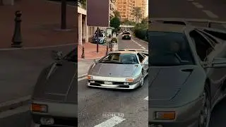 Lamborghini Diablo SV за рулем на улицах Монако.