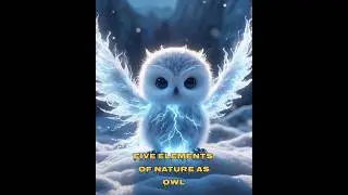 Five Elements of Nature as Owl #ai #air #water #earth #fire #space #owl #nature