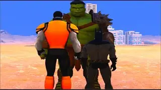 100 Hulk vs 1000 Colossus and 1000 BatMan (Marvel vs Marvel)