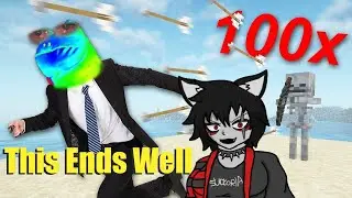 (Объявление) Сможете ли вы пройти Minecraft в 100 раз быстрее? | Реакция martincitopantsLIVE