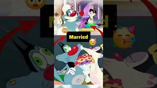 OGGY IS GETTING MARRIED 🎊🥳⁉️ #cartoon #facts #oggy #oggyandthecockroaches #shortsfeed #goofs