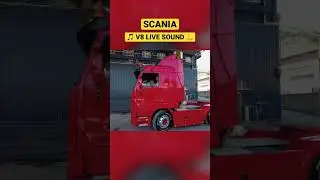 AMAZING SOUND! Straight pipes exhaust sound Scania 143 V8 450 HP