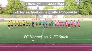 Fussball Mittelrhein Teststpiel FC Hennef vs. 1. FC Spich