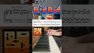 Dig Dug - Game Start on Piano