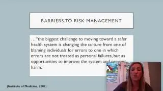 Risk Management in Health Care