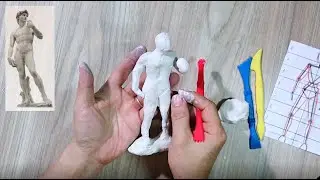 Mô phỏng tượng David bằng Dây Kẽm và Đất Nặn l NC Plan