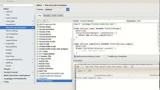 Add Template StateWidget Flutter Android Studio