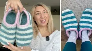 Сваляла тапочки впервые! DROPS Snow - что получилось? #вязание #валяние