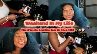 Wknd In My Life| New Plant Parents, New Hair Style, Bake W/ Me, & MORE 🍏🥧🪴🤍