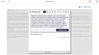Using the Translate tool in ReadSpeaker webReader