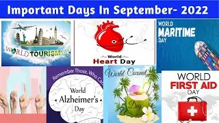 Important days in September 2022|Current Affairs| General Knowledge | Thinam Oru GK