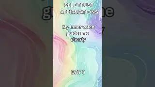 Your Inner Voice Guides You Clearly | Self Trust Affirmations Day 3 #affirmations