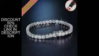 Real Moissanite Tennis Bracelet for Women Men 3.0mm Lab Diamond Bangle with Certificates 925 Sterlin
