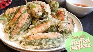 Fried Stuffed Green Peppers