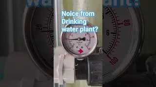 How much noise does a drinking water treatment plant make while working?