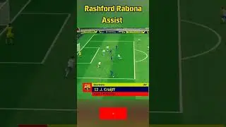 Rashford Rabona Assist in efootball 22 mobile | #efootball #shorts #shortsfeed @engrpes