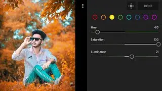 Lightroom mobile Aqua and orange tone photo editing//preset download free//