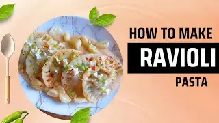 Classic Ravioli Pasta with Creamy white Sauce | lunchbox Ideas | Creamy Spinach Ravioli Pasta |
