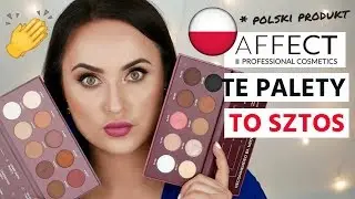 AFFECT PALETY CIENI SWATCHE PURE PASSION & NATURALLY MATT RECENZJA SZCZERA OPINIA
