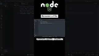 Rename a File in Node.js Using fs Module in 15 Seconds! 🔁