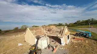 Drone flying home under construction part 3